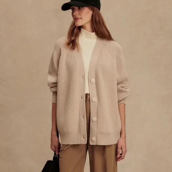 NWT Varley Sitges Button Through Cardigan Sweater Size XS - Picture 3 of 12